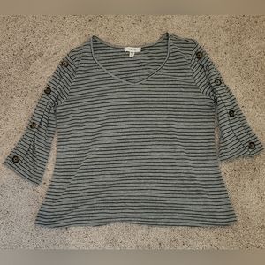 Como Blu Grey Top size med